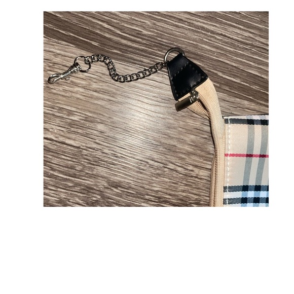 Burberry Tan and Red Checkered Wristlet - Picture 7 of 7